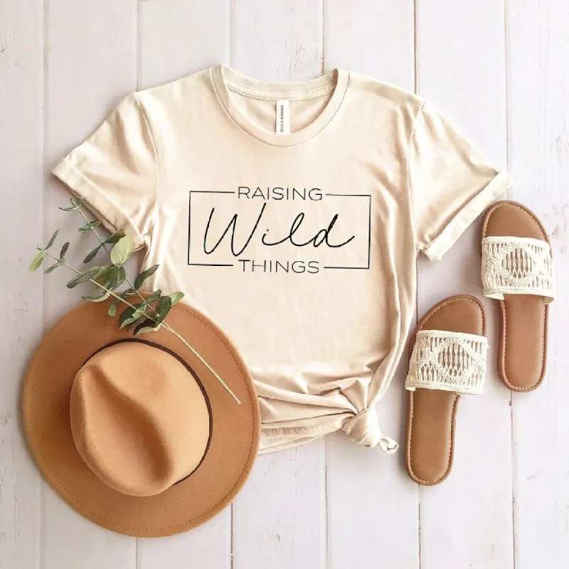 Raising Wild Things Short Sleeve Crewnneck Tee sold by Zulily