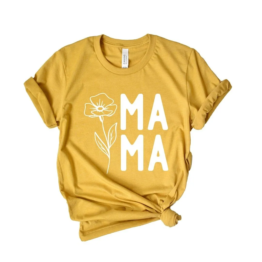 Mama Flower Short Sleeve Crewnneck Tee sold by Zulily product image thumbnail 2