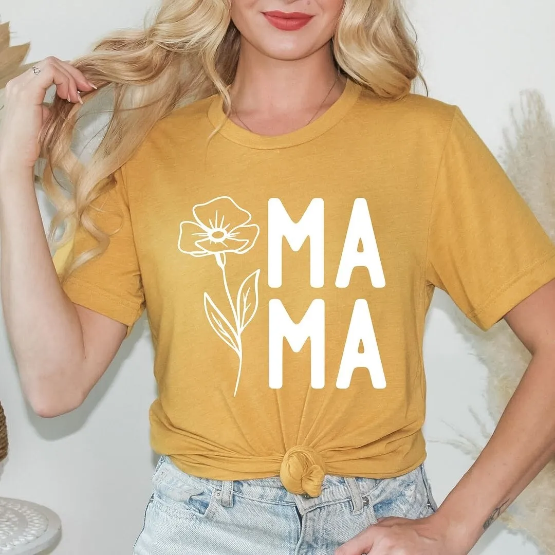 Mama Flower Short Sleeve Crewnneck Tee sold by Zulily product image thumbnail 3