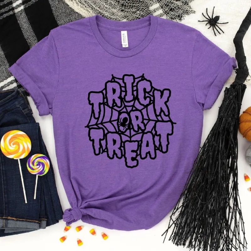 Trick or Treat Web Short Sleeve Tee sold by Zulily