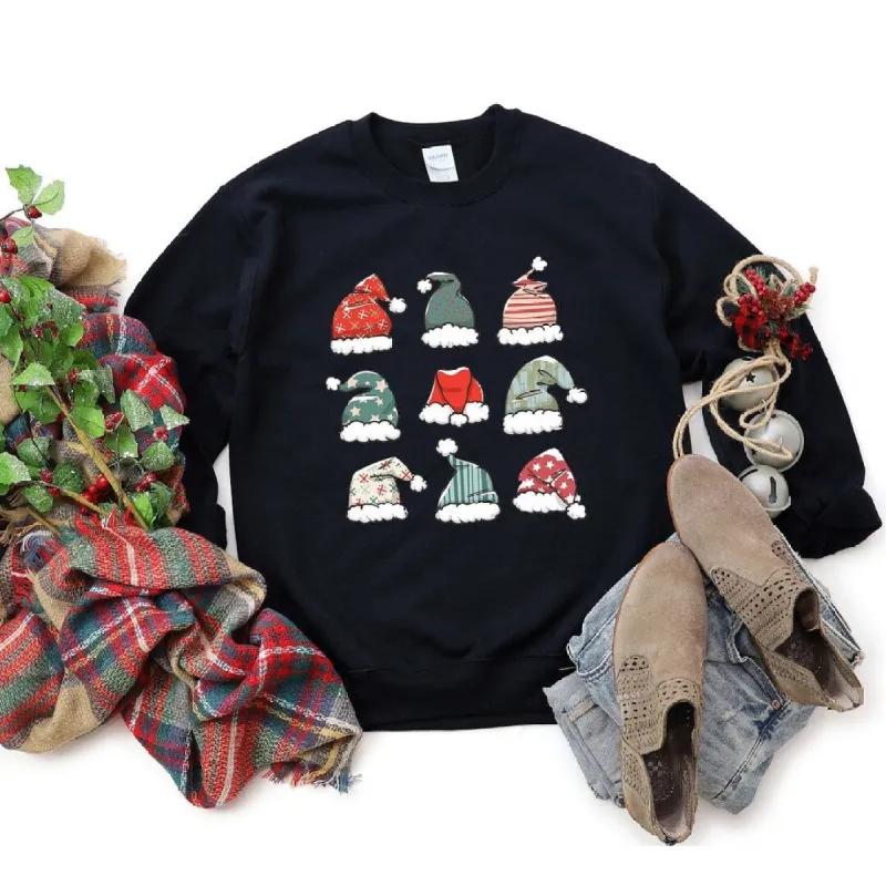 Santa Hat Chart Graphic Sweatshirt sold by Zulily