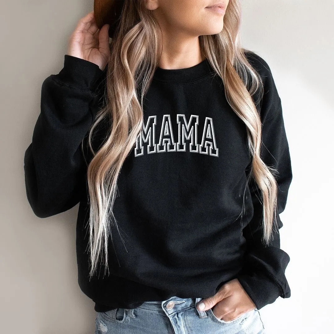 Embroidered Mama Arched Graphic Sweatshirt sold by Zulily product image thumbnail 2