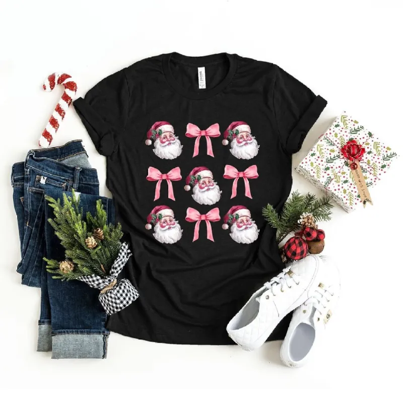Coquette Santa Chart Short Sleeve Crewnneck Tee sold by Zulily