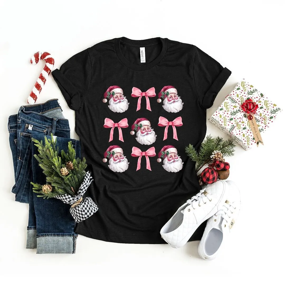 Coquette Santa Chart Short Sleeve Crewnneck Tee sold by Zulily