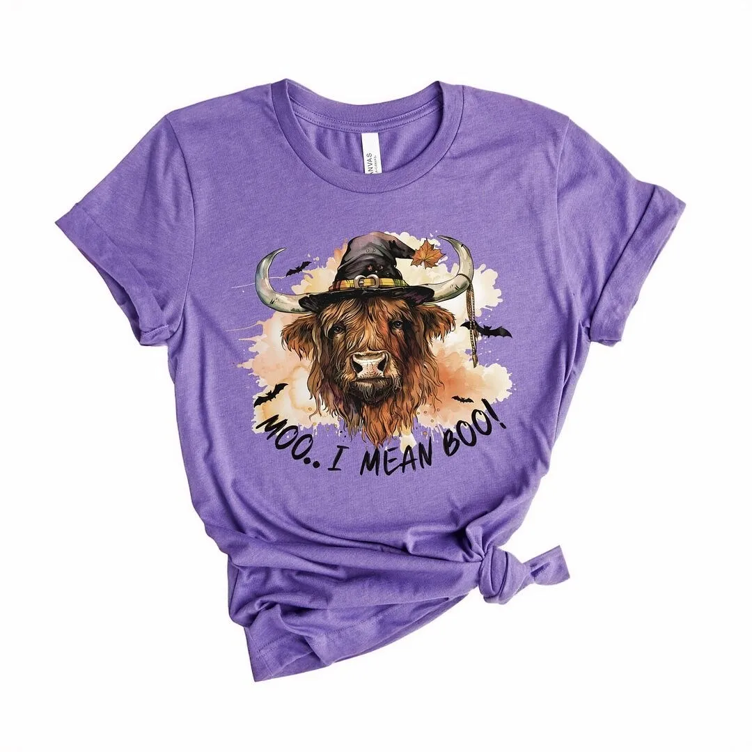 I Mean Boo Longhorn Cow Short Sleeve Tee sold by Zulily product image thumbnail 2