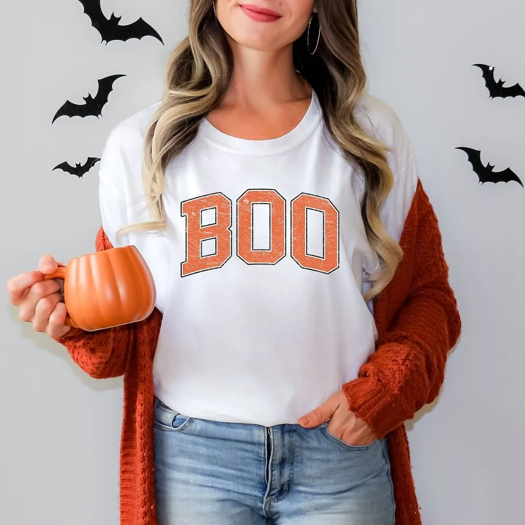 Boo Varsity Short Sleeve Crewnneck Tee sold by Zulily product image thumbnail 3