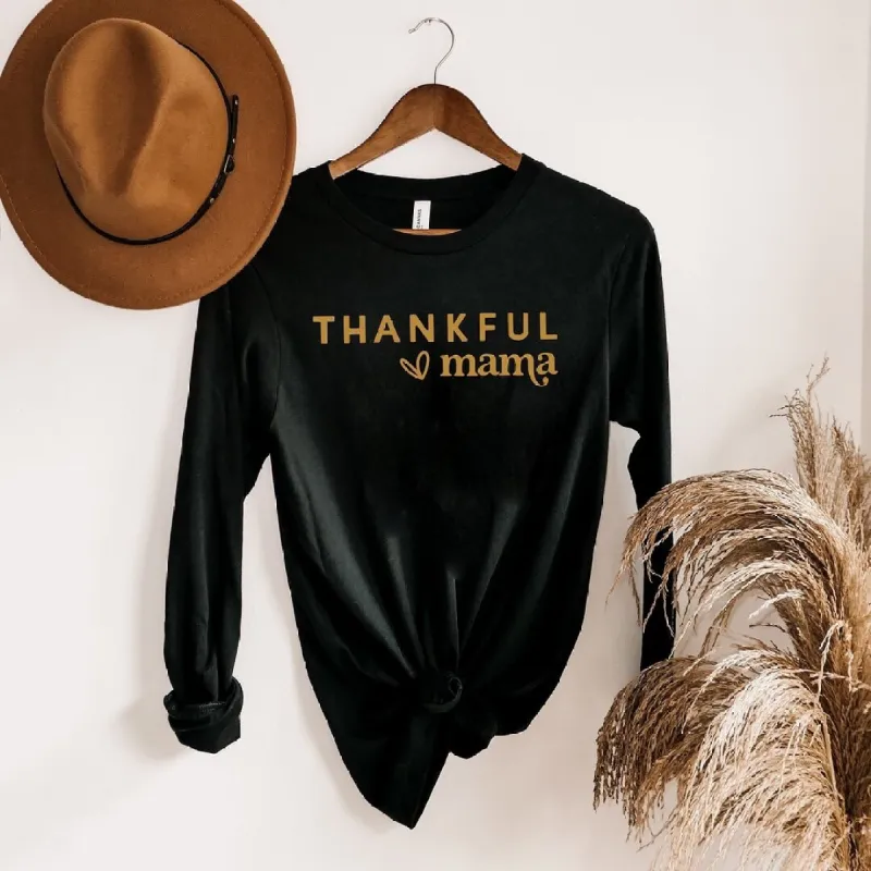 Thankful Mama Bold Heart Long Sleeve Tee sold by Zulily