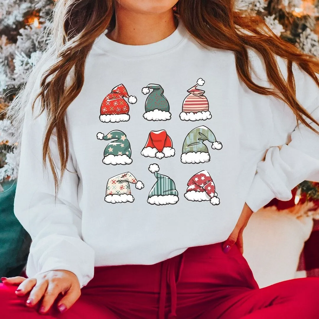 Santa Hat Chart Graphic Sweatshirt sold by Zulily product image thumbnail 3