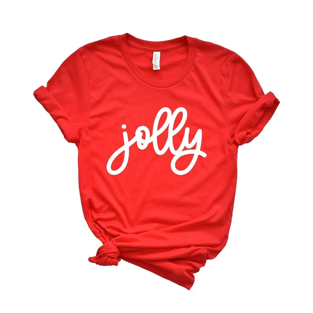 Jolly Bold Cursive Short Sleeve Crewnneck Tee sold by Zulily product image thumbnail 2