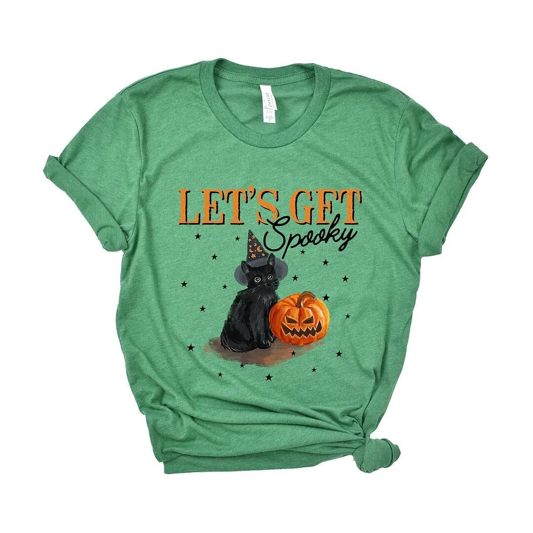 Let's Get Spooky Cat Short Sleeve Crewnneck Tee sold by Zulily product image thumbnail 2