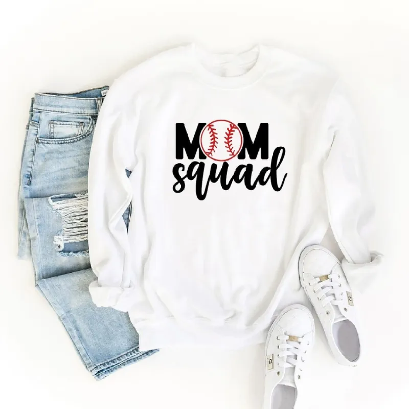 Mom Squad Baseball Graphic Sweatshirt sold by Zulily