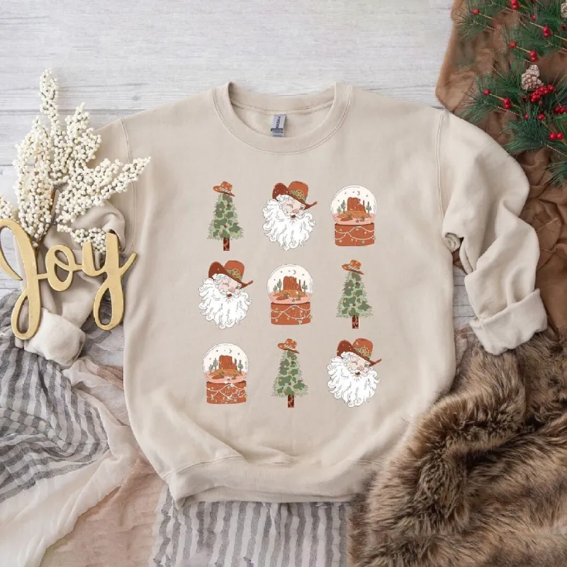 Western Santa Snowglobe Graphic Sweatshirt sold by Zulily