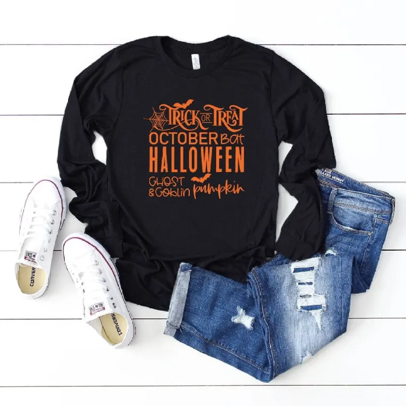 Halloween Sayings Long Sleeve Tee sold by Zulily