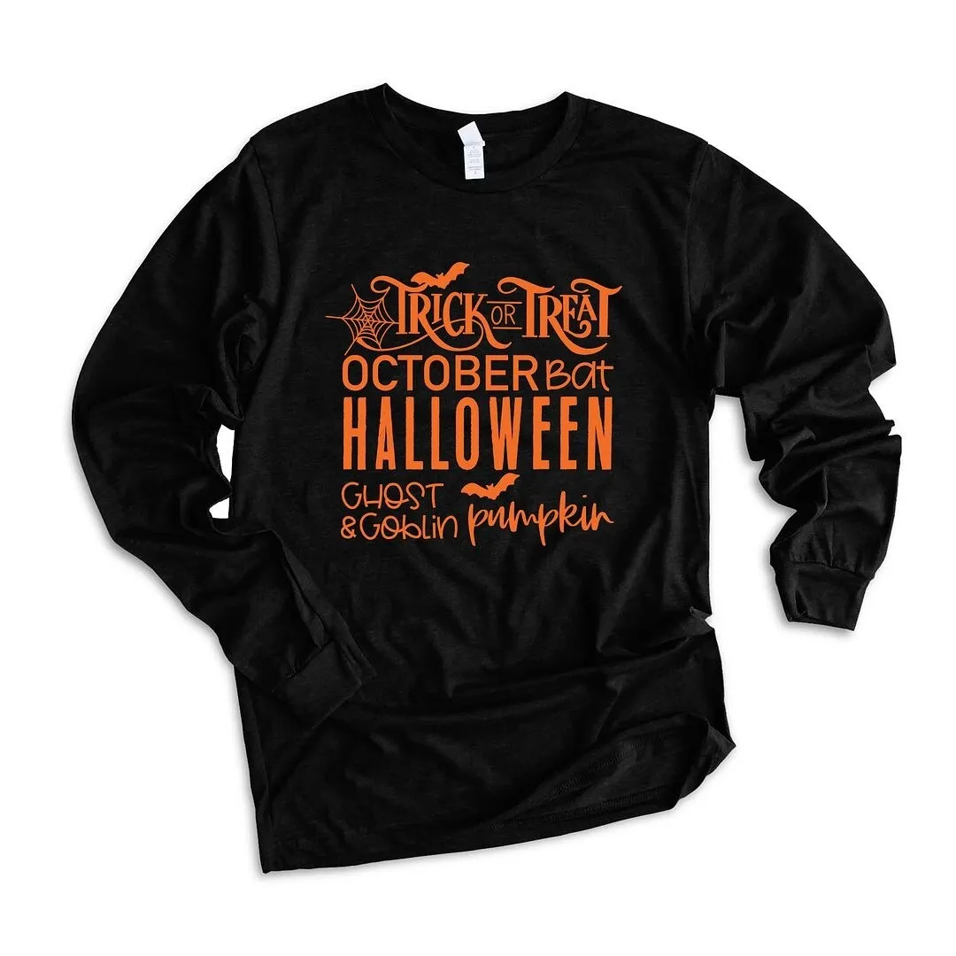 Halloween Sayings Long Sleeve Tee sold by Zulily product image thumbnail 2