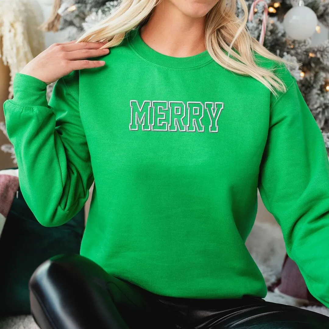 Embroidered Merry Graphic Sweatshirt sold by Zulily product image thumbnail 3