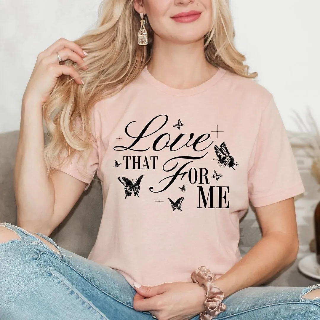 Love That For Me Short Sleeve Crewnneck Tee sold by Zulily product image thumbnail 3