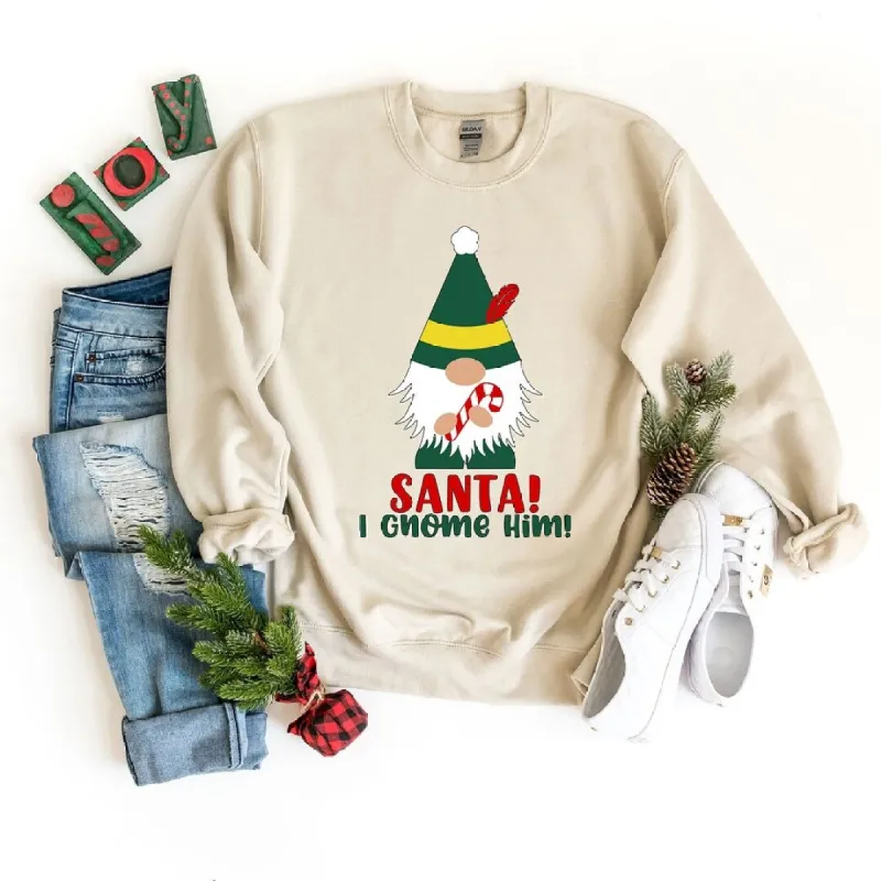 Santa I Gnome Him Graphic Sweatshirt sold by Zulily