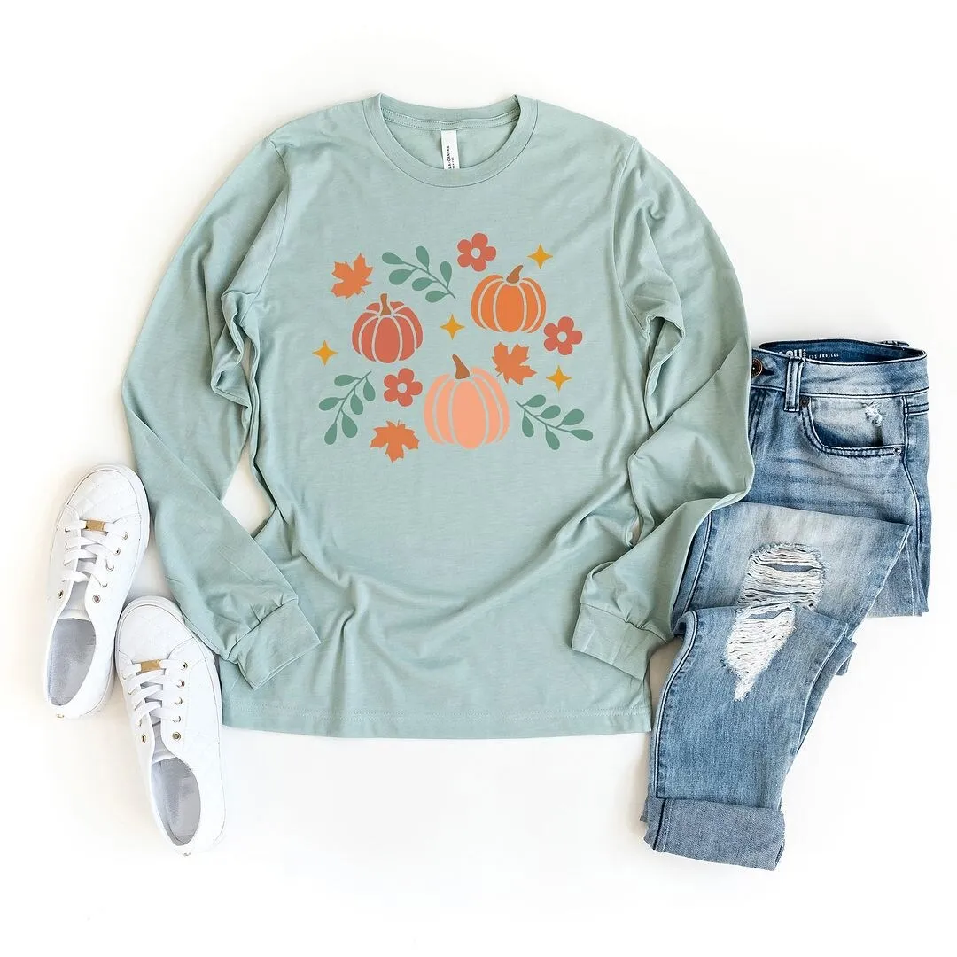 Pastel Pumpkins Long Sleeve Tee sold by Zulily product image thumbnail 3