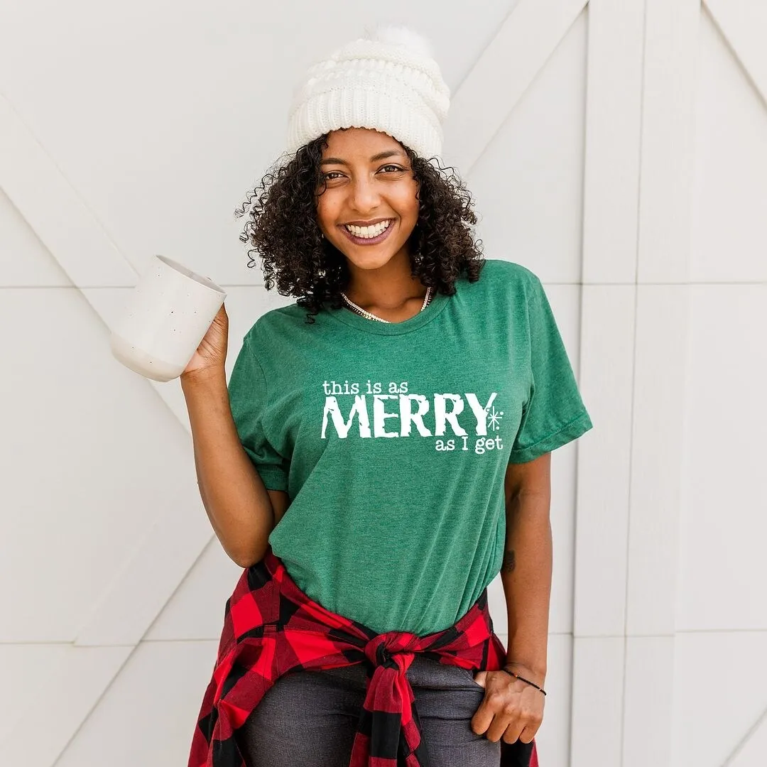 Merry As I Get Short Sleeve Crewnneck Tee sold by Zulily product image thumbnail 3