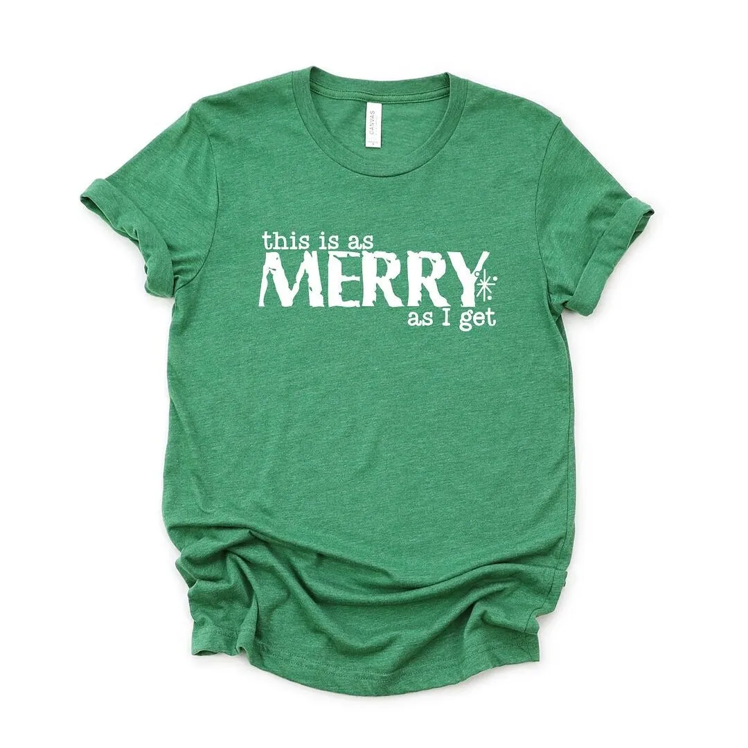 Merry As I Get Short Sleeve Crewnneck Tee sold by Zulily product image thumbnail 2