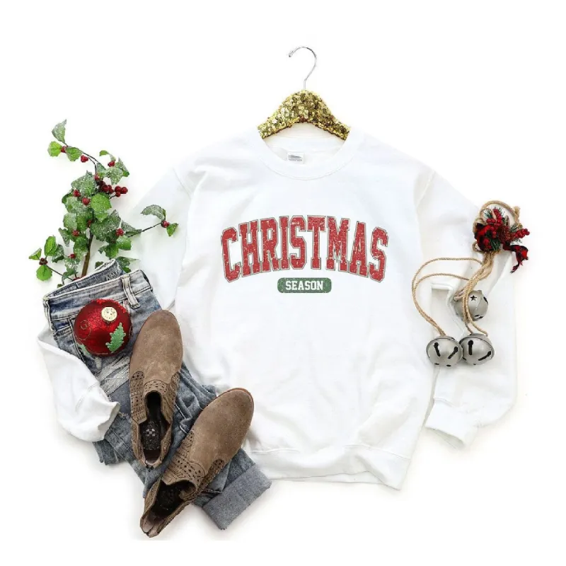 Varsity Christmas Season Graphic Sweatshirt sold by Zulily