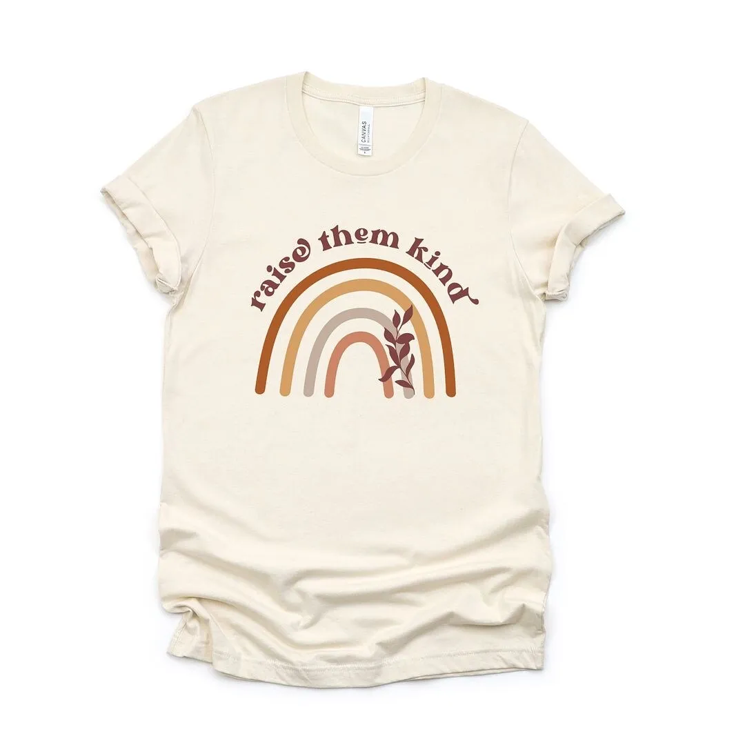 Raise Them Kind Rainbow Short Sleeve Crewnneck Tee sold by Zulily product image thumbnail 2