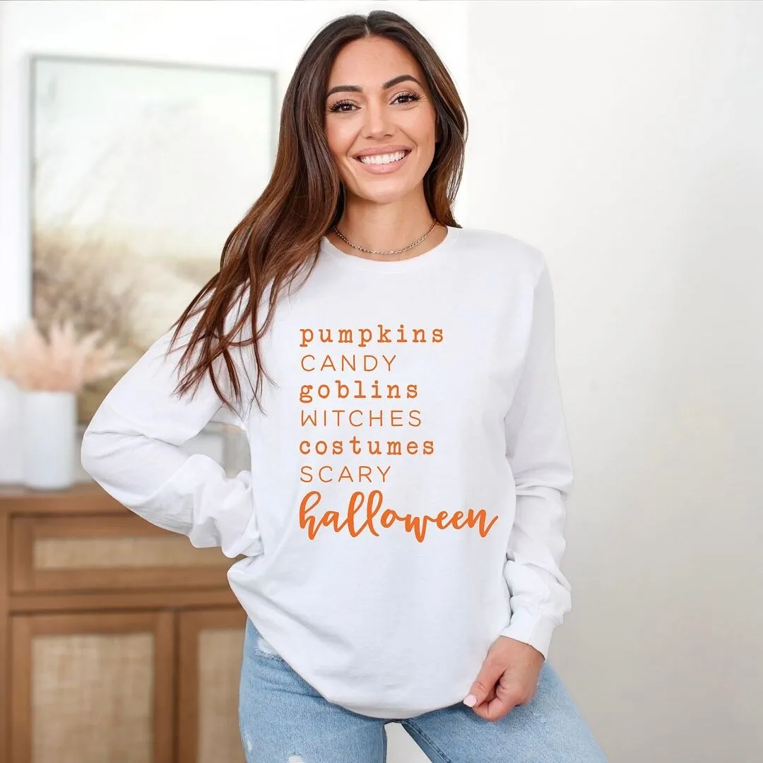 Halloween Words Long Sleeve Tee sold by Zulily product image thumbnail 3