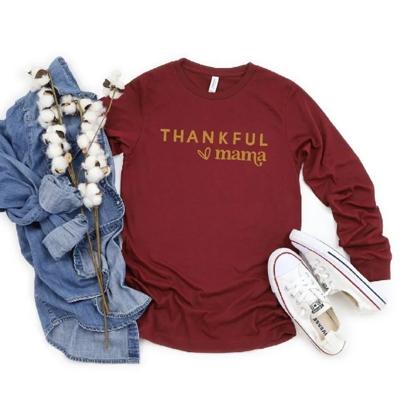 Thankful Mama Bold Heart Long Sleeve Tee sold by Zulily