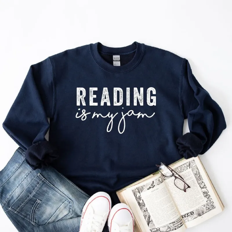Reading Is My Jam Graphic Sweatshirt sold by Zulily