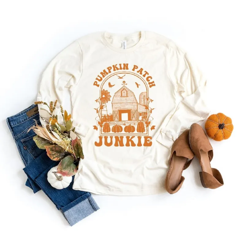 Pumpkin Patch Junkie Long Sleeve Tee sold by Zulily