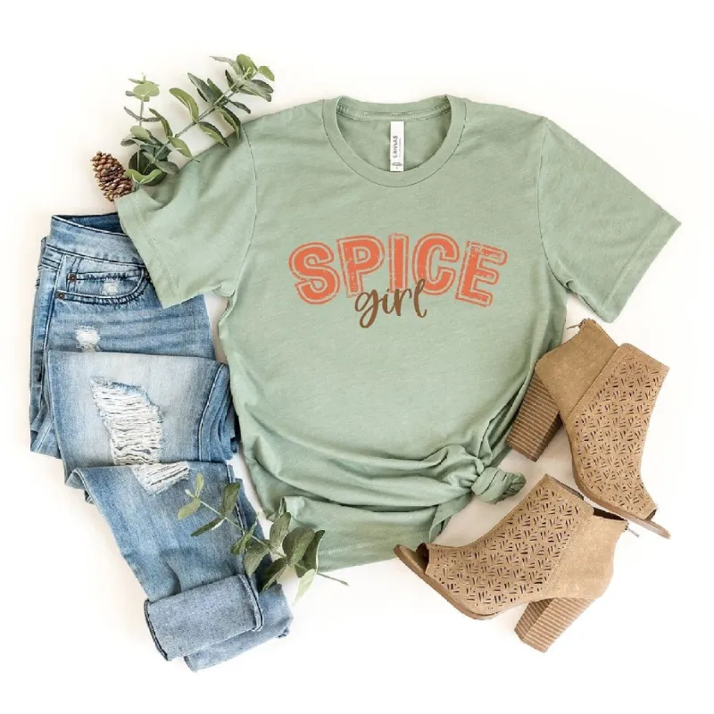 Spice Girl Varsity Cursive Short Sleeve Crewnneck Tee sold by Zulily