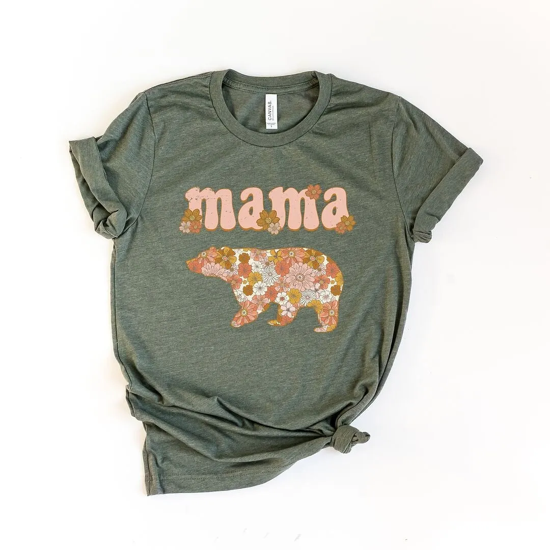 Mama Bear Flowers Short Sleeve Crewnneck Tee sold by Zulily product image thumbnail 2