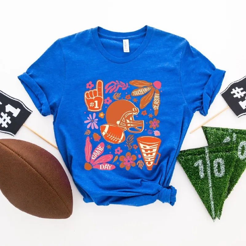 Touchdown Season Collage Short Sleeve Crewnneck Tee sold by Zulily