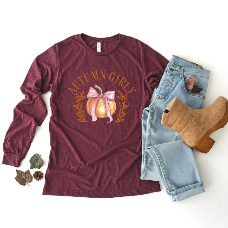 Coquette Autumn Girly Long Sleeve Tee sold by Zulily