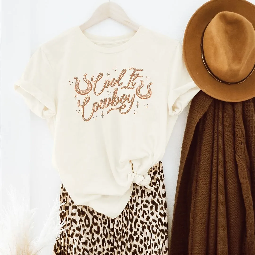Cool It Cowboy Rope Short Sleeve Crewnneck Tee sold by Zulily