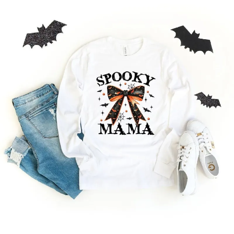 Coquette Spooky Mama Long Sleeve Tee sold by Zulily