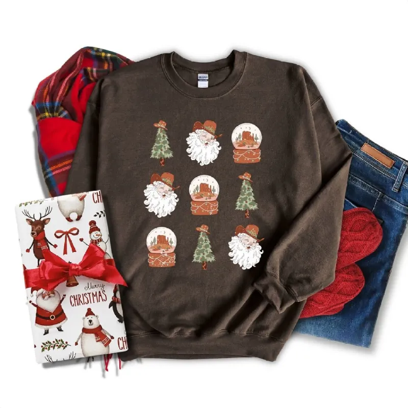 Western Santa Snowglobe Graphic Sweatshirt sold by Zulily