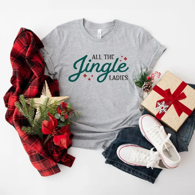 Jingle Ladies Short Sleeve Crewnneck Tee sold by Zulily