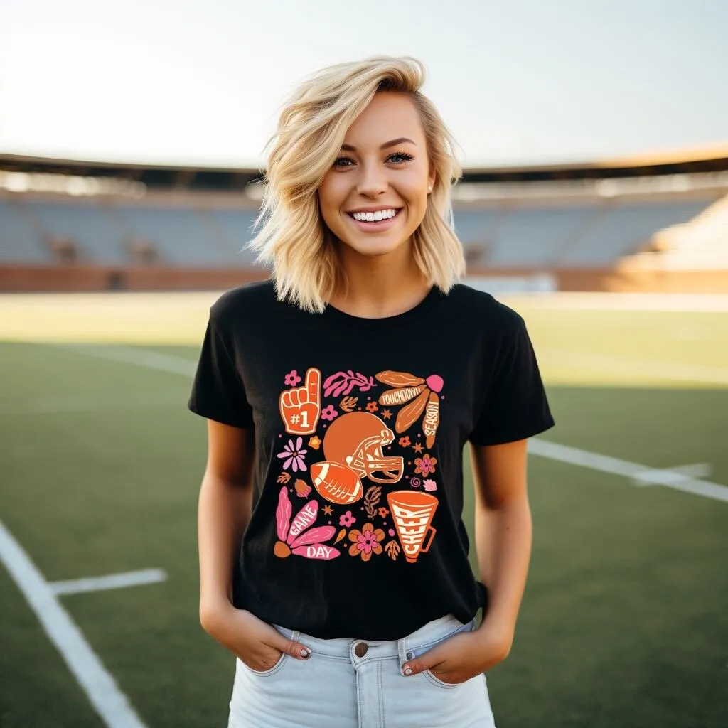 Touchdown Season Collage Short Sleeve Crewnneck Tee sold by Zulily product image thumbnail 3