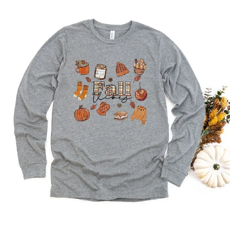 Plaid Fall Vibes Collage Long Sleeve Tee sold by Zulily