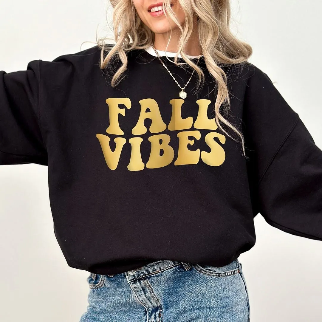 Fall Vibes Retro Puff Print Sweatshirt sold by Zulily product image thumbnail 2