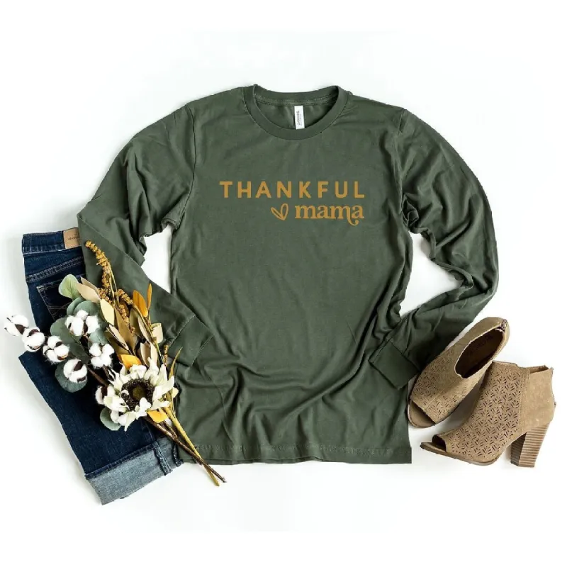 Thankful Mama Bold Heart Long Sleeve Tee sold by Zulily