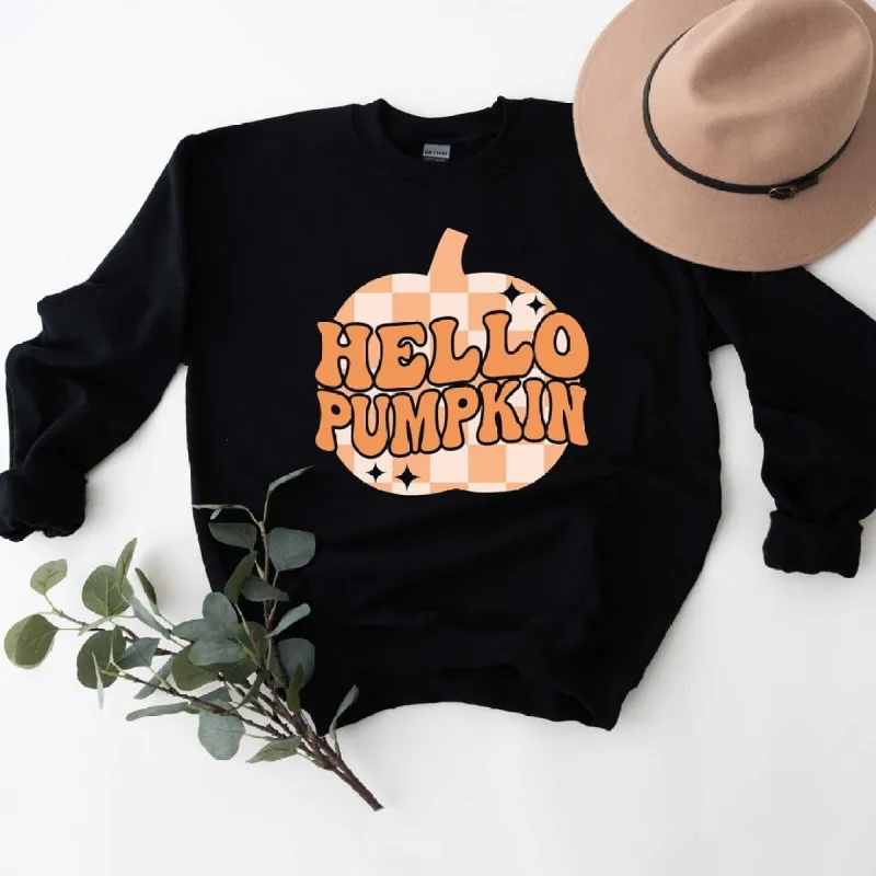 Hello Pumpkin Sparkles Sweatshirt sold by Zulily
