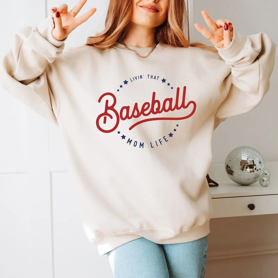 Livin' That Baseball Mom Life Graphic Sweatshirt sold by Zulily product image thumbnail 3