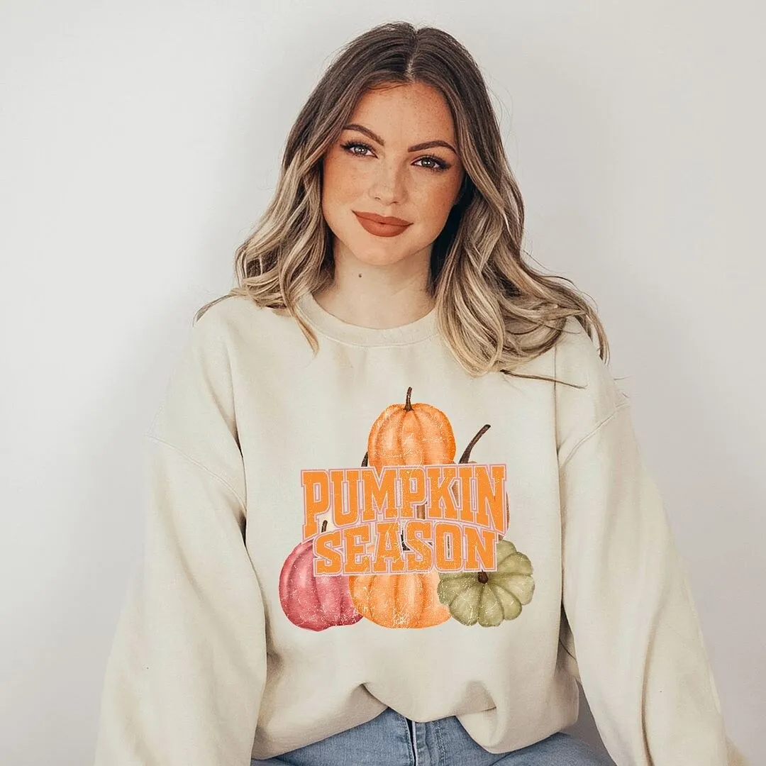 Pumpkin Season Distressed Sweatshirt sold by Zulily product image thumbnail 3