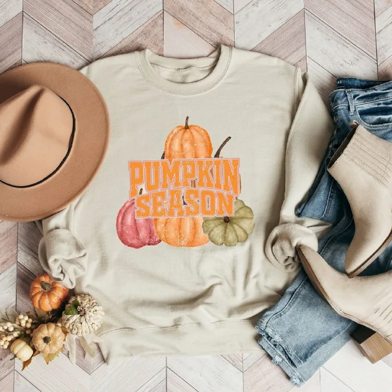 Pumpkin Season Distressed Sweatshirt sold by Zulily