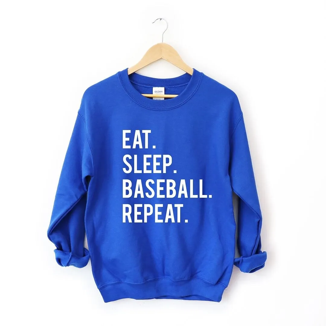 Eat Sleep Baseball Repeat Graphic Sweatshirt sold by Zulily product image thumbnail 2