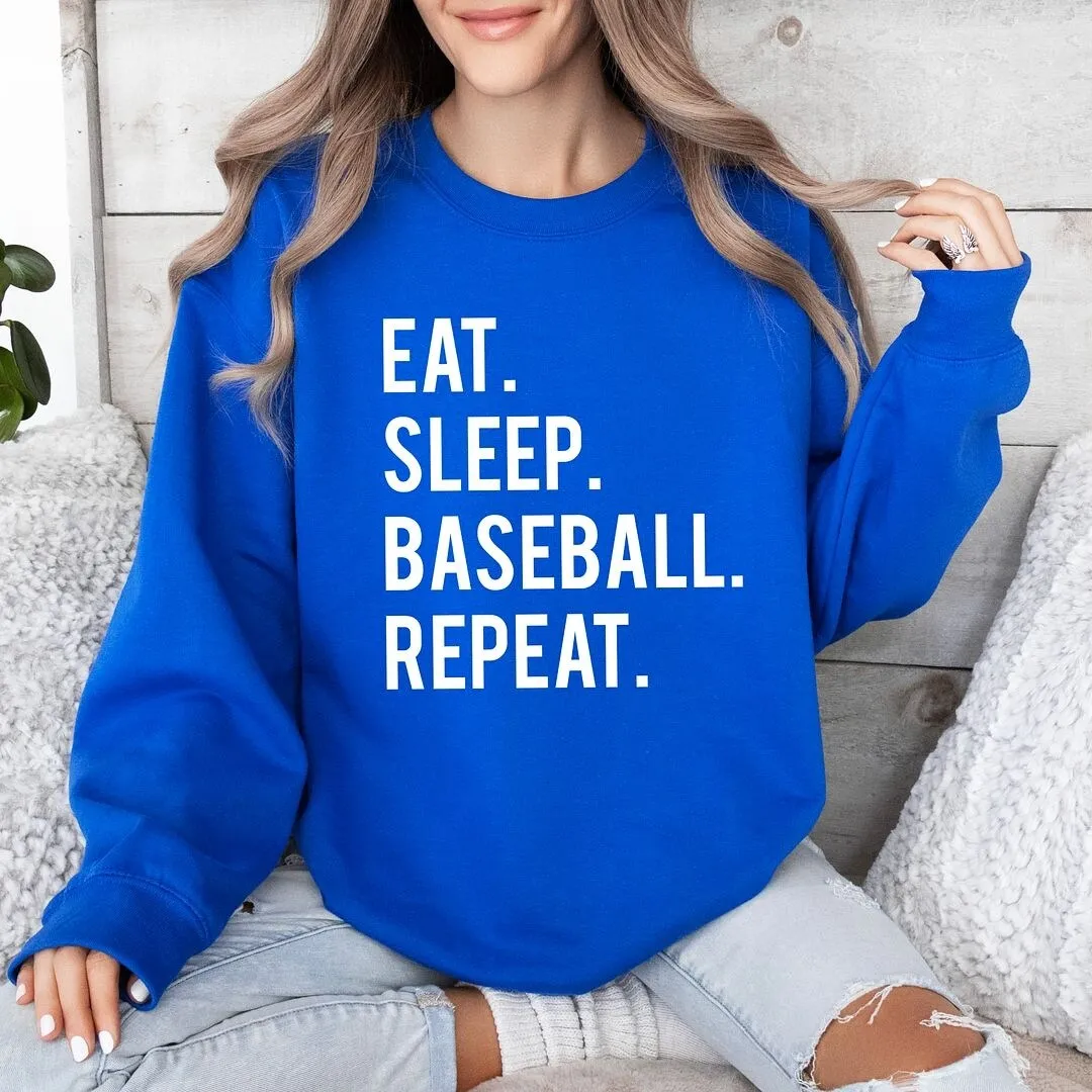 Eat Sleep Baseball Repeat Graphic Sweatshirt sold by Zulily product image thumbnail 3