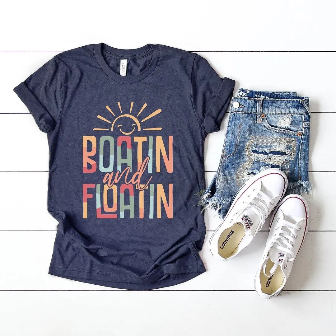 Boatin And Floatin Short Sleeve Crewnneck Tee sold by Zulily