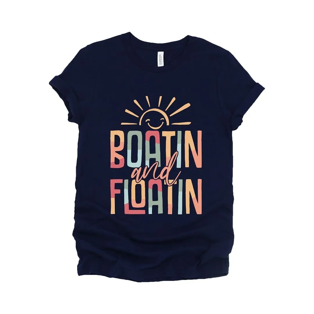 Boatin And Floatin Short Sleeve Crewnneck Tee sold by Zulily product image thumbnail 2